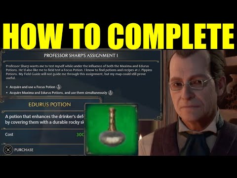 How to Complete professor sharps assignment 1 - Aquire Maxima and Eudurs Potions Hogwarts Legacy