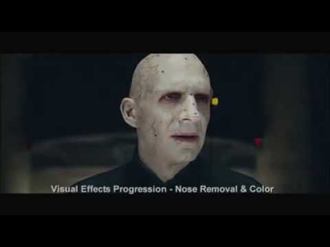 HP7 part 1 - Ralph Fiennes transforms into Lord Voldemort
