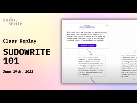 Sudowrite 101: Generating An Outline [Beginners]