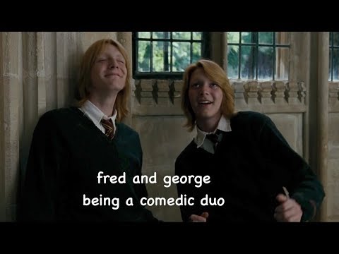 fred and george being a comedic duo
